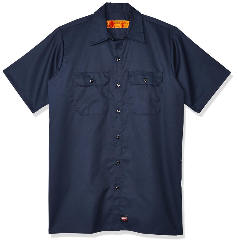 Red Kap mens Utility Uniform Shirt, Navy, 4X-Large US - Image 4